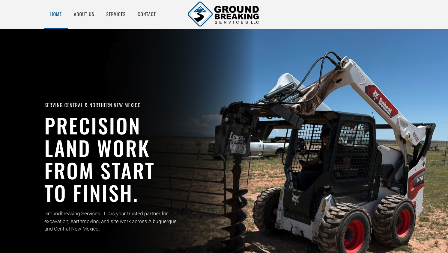 Ground Breaking Services | Dirt Work and Large Equipment Contracting